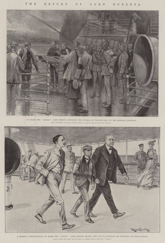 Lord Roberts visszatérése alkotó: Gurnell Charles Jennis