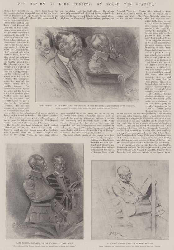 Lord Roberts visszatérése a Canada fedélzetén alkotó: Gurnell Charles Jennis