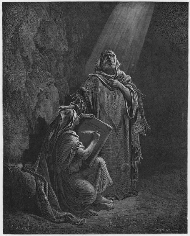 Gustave Dore Biblia: Báruch Jeremiás próféciáit írja alkotó: Gustave Dore