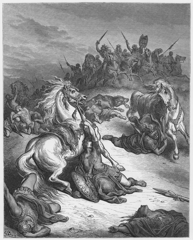 Gustave Dore Biblia: Saul halála alkotó: Gustave Dore