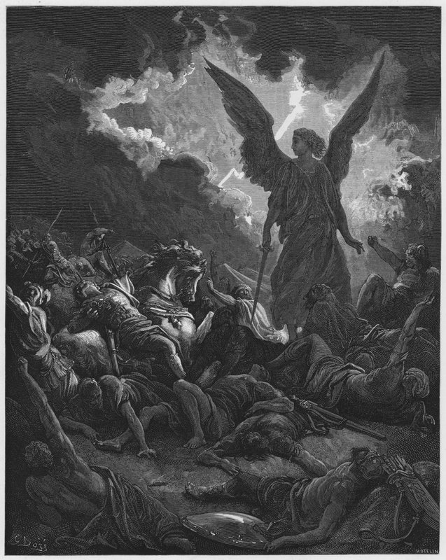 Gustave Dore Biblia: Sanherib seregének megsemmisítése alkotó: Gustave Dore