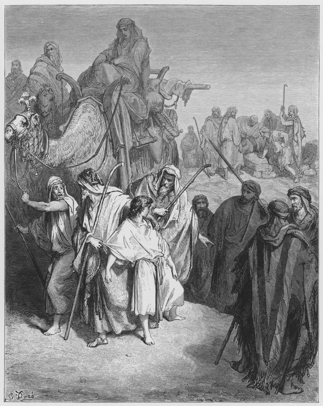 Gustave Dore Biblia: Józsefet eladták testvérei alkotó: Gustave Dore