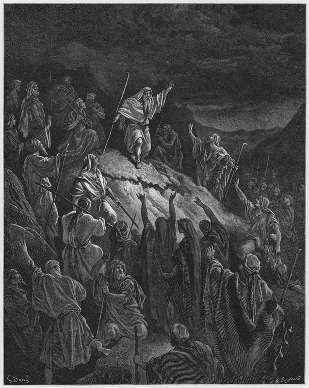 Gustave Dore Biblia: Mattathias a zsidó menekültekhez fordul alkotó: Gustave Dore