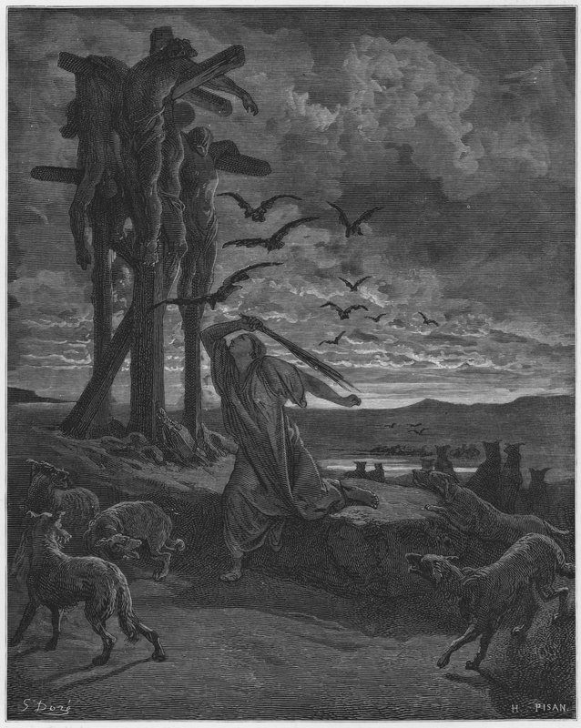 Gustave Dore Biblia: Rizpa kedvessége a halottaknak alkotó: Gustave Dore