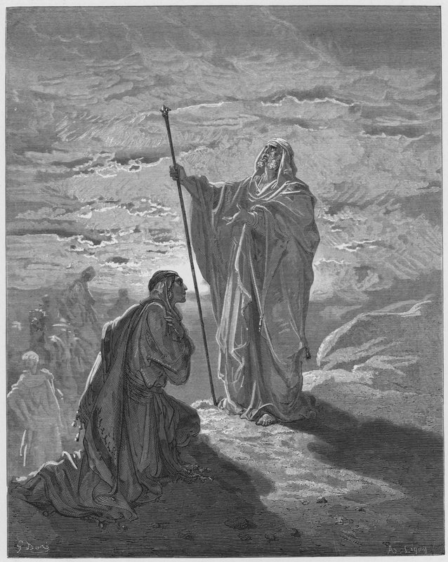 Gustave Dore Biblia: Sámuel áldja Sault alkotó: Gustave Dore