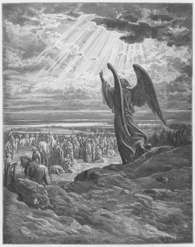 Gustave Dore Biblia: Az angyal megjelenése Joshuának alkotó: Gustave Dore