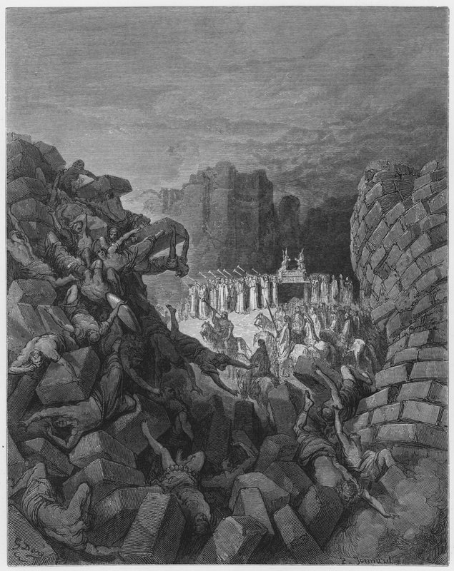 Gustave Dore Biblia: Jerikó falai leomlanak alkotó: Gustave Dore