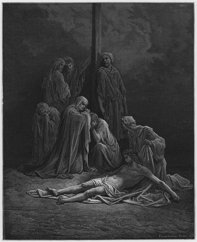Gustave Dore Biblia: A halott Krisztus alkotó: Gustave Dore