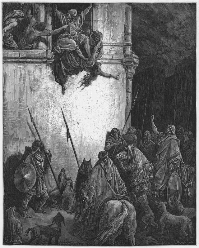 Gustave Dore Biblia: Jezabel halála alkotó: Gustave Dore