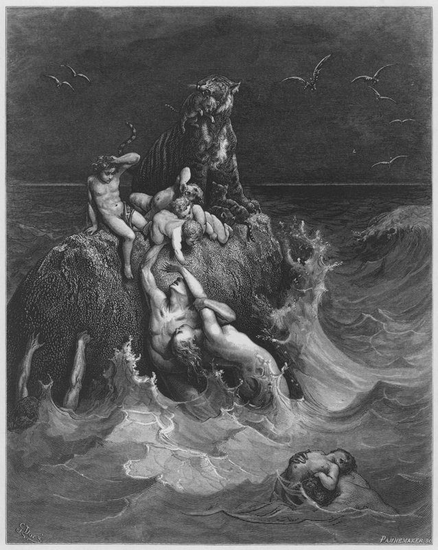 Gustave Dore Biblia: Az özönvíz alkotó: Gustave Dore