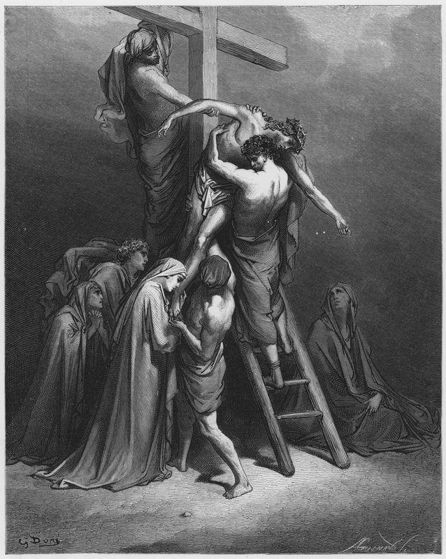 Gustave Dore Biblia: Leszállás a keresztről alkotó: Gustave Dore