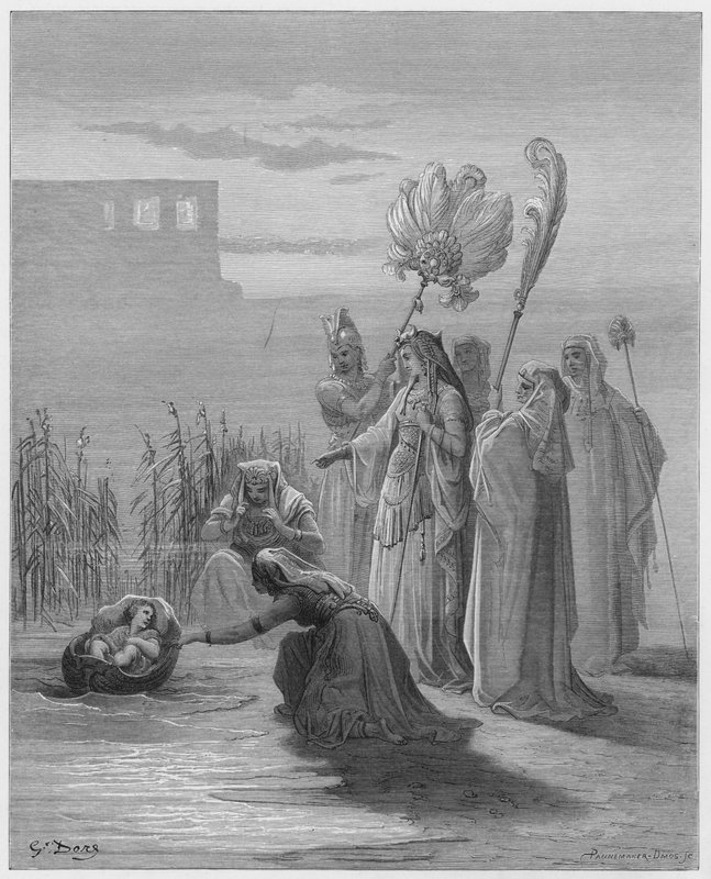 Gustave Dore Biblia: Mózes megtalálása alkotó: Gustave Dore