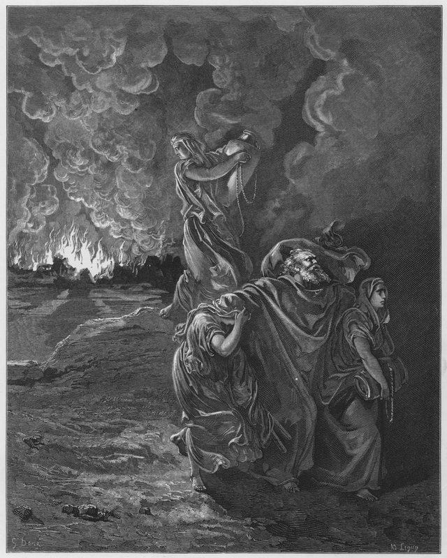 Gustave Dore Biblia: Lót menekülése alkotó: Gustave Dore
