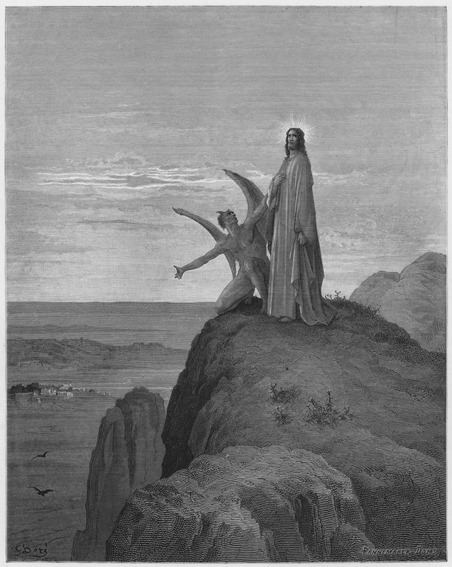 Gustave Dore Biblia: Jézus megkísértése alkotó: Gustave Dore