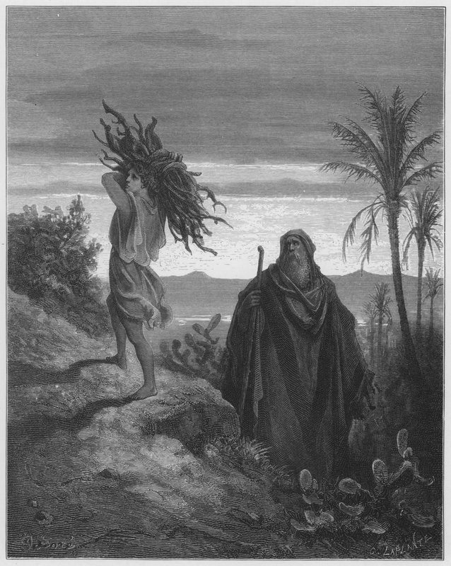 Gustave Dore Biblia: Ábrahams hitének próbája alkotó: Gustave Dore