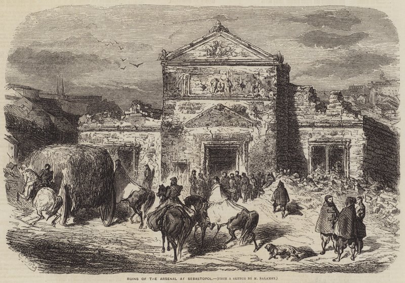 A szevasztopoli arzenál romjai alkotó: Gustave Dore