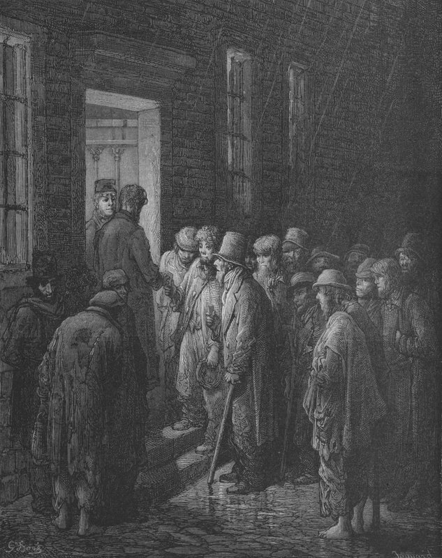 Egy Menedékház Ajtajában alkotó: Gustave after Dore