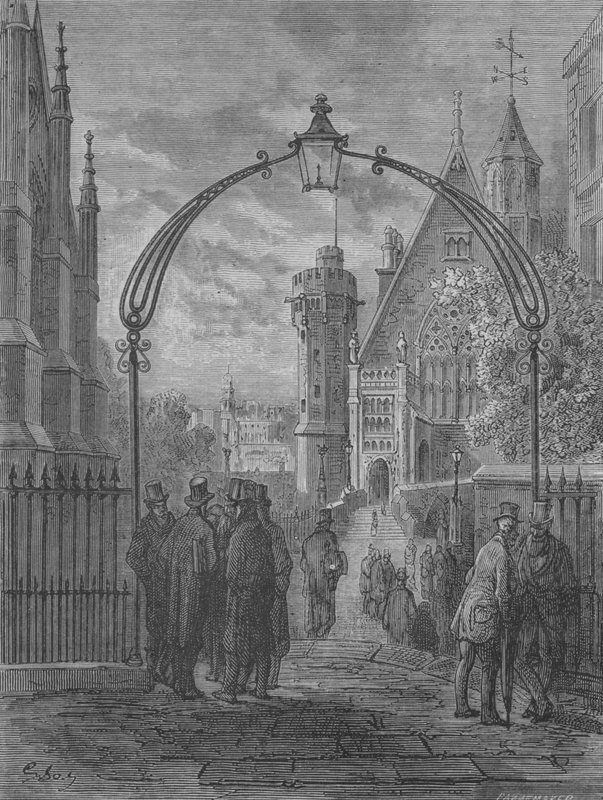Allee Des Avocats A Temple-Bar alkotó: Gustave after Dore