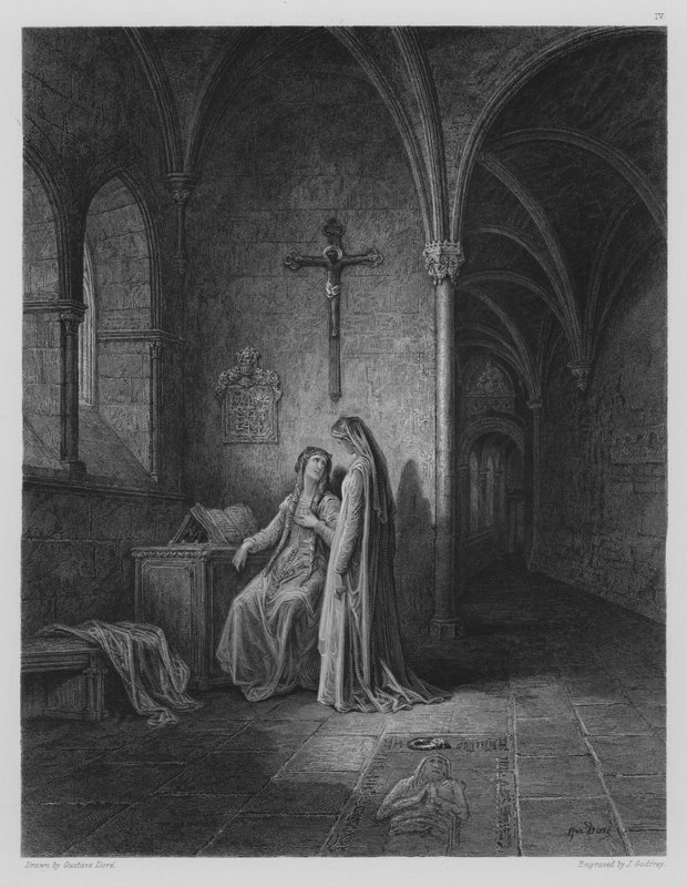 Kolostor jelenet alkotó: Gustave after Dore
