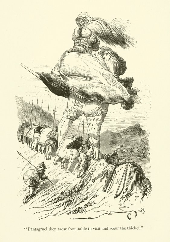 Illusztráció Rabelais műveihez alkotó: Gustave after Dore