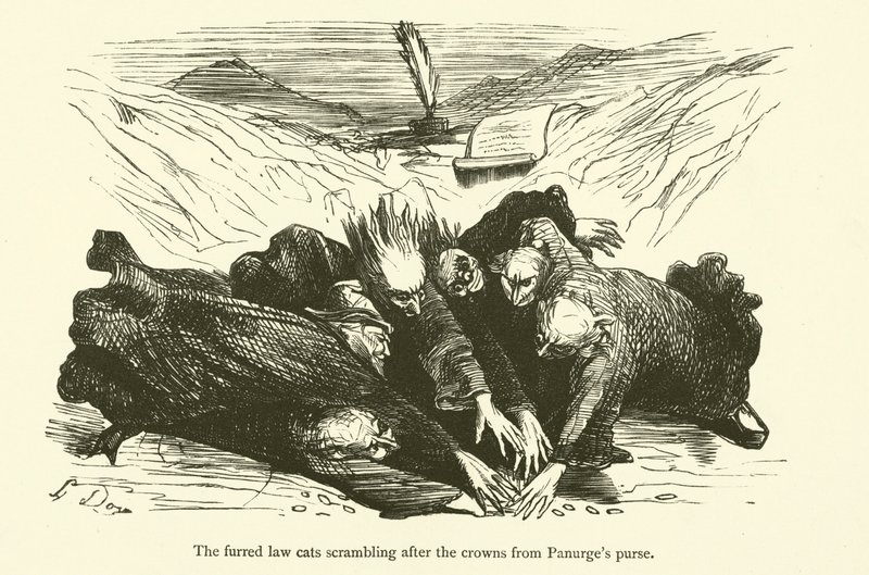 Illusztráció Rabelais műveihez alkotó: Gustave after Dore
