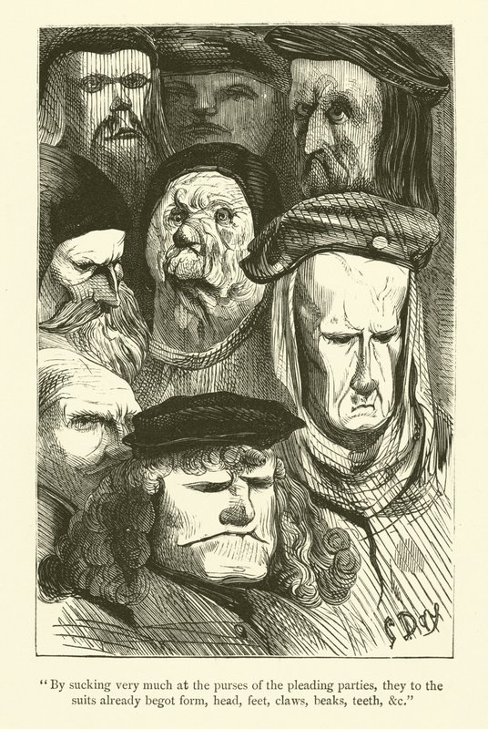 Illusztráció Rabelais műveihez alkotó: Gustave after Dore