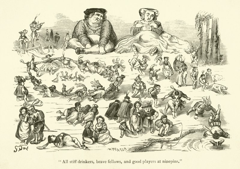 Illusztráció Rabelais műveihez alkotó: Gustave after Dore