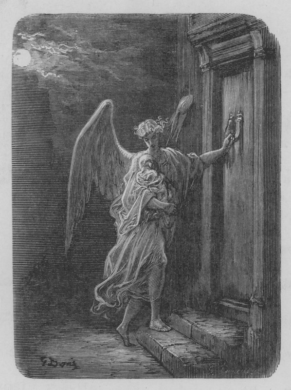 LAnge De La Charite alkotó: Gustave after Dore