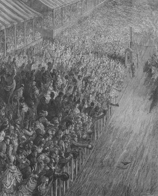 A Derby, a verseny vége alkotó: Gustave after Dore