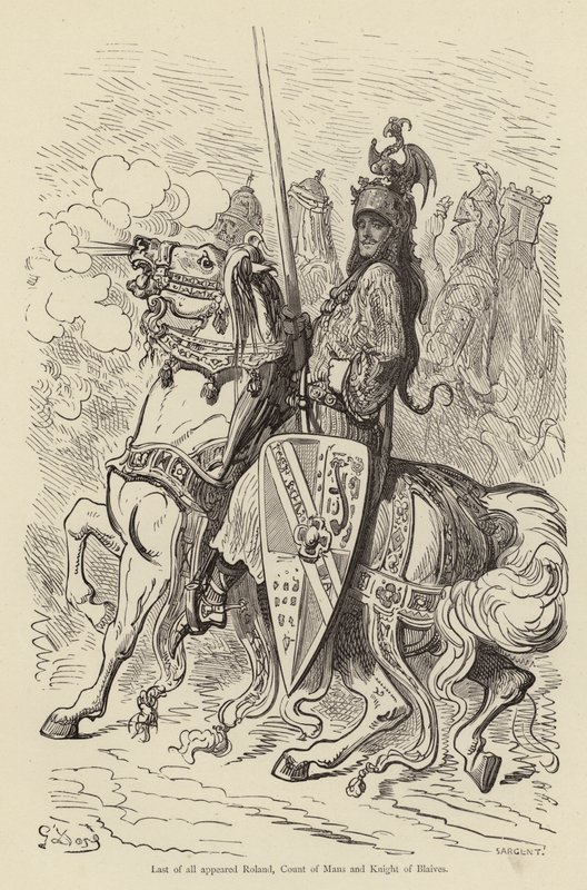 Utoljára Roland, Mans grófja és Blaives lovagja jelent meg alkotó: Gustave after Dore