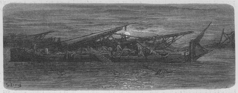 Este a Temzén, London környéke alkotó: Gustave after Dore