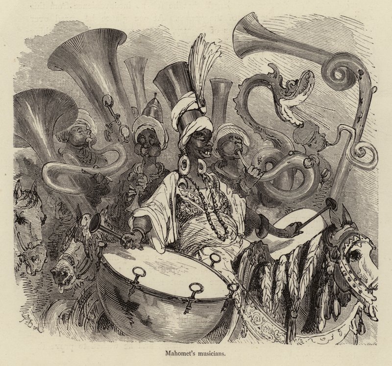 Mahomets zenészek alkotó: Gustave after Dore