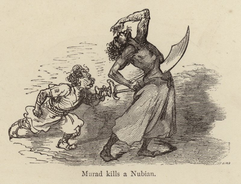 Murád megöl egy núbiait alkotó: Gustave after Dore
