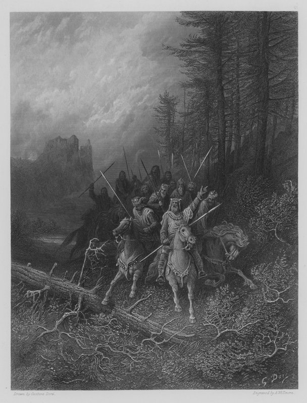 A lovagok haladása alkotó: Gustave after Dore