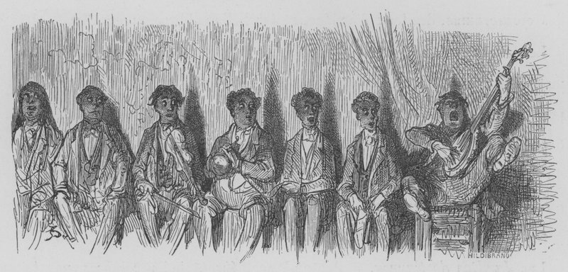Koncert az utcán alkotó: Gustave after Dore