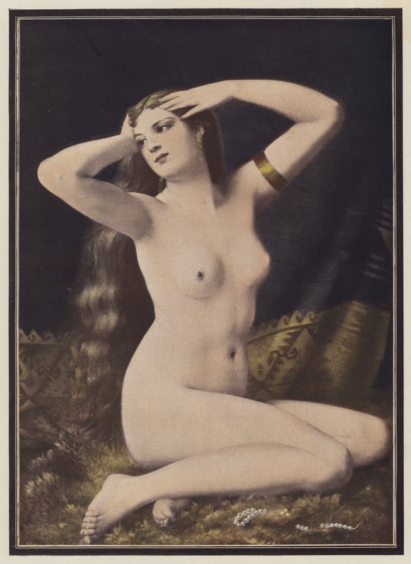 A nyár örömei (színes litó) alkotó: Gustave Henri Eugene Delhumeau