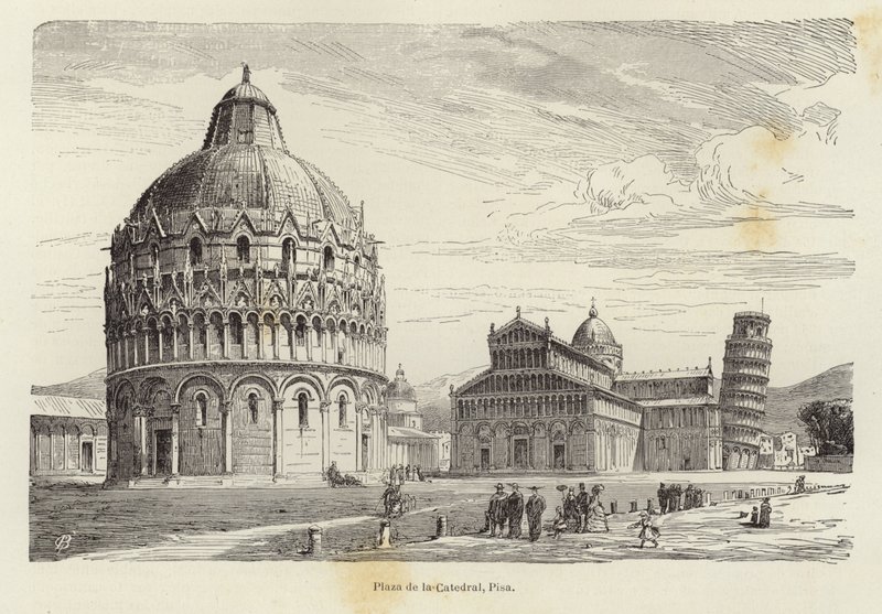 Dóm tér, Pisa alkotó: Gustave Bauernfeind