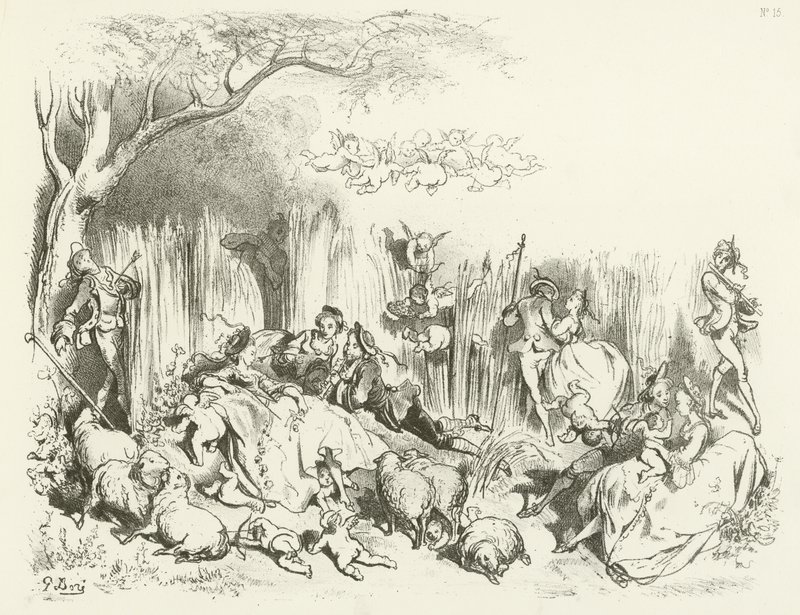 Egy lelkész XV. Lajos alatt (mélynyomás) alkotó: Gustave Dore
