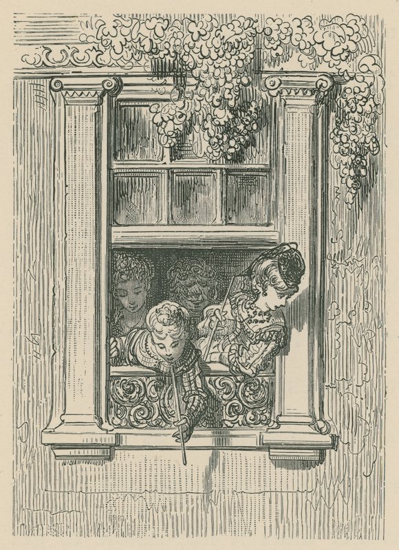 A londoni élet jelenete alkotó: Gustave Dore