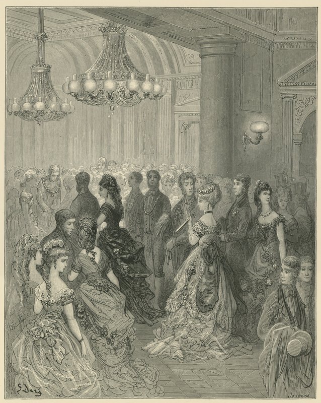 Egy esti szórakoztató program a londoni Mansion House-ban alkotó: Gustave Dore