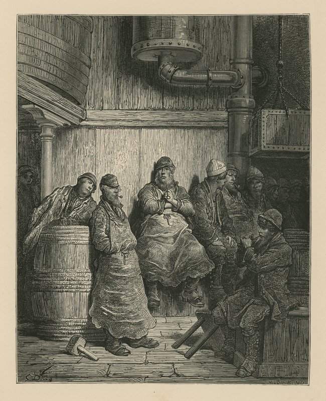 Barclay Perkins sörfőzde dolgozói alkotó: Gustave Dore