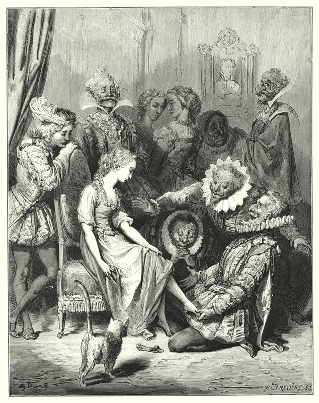 Cendrillon; Hamupipőke (metszet) alkotó: Gustave Dore