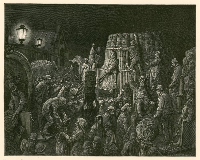 Covent Garden Market, London alkotó: Gustave Dore