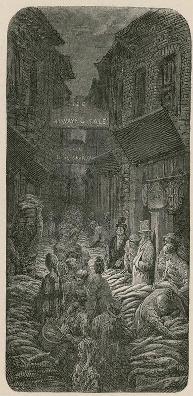 Dark Horse Lane, Billingsgate alkotó: Gustave Dore