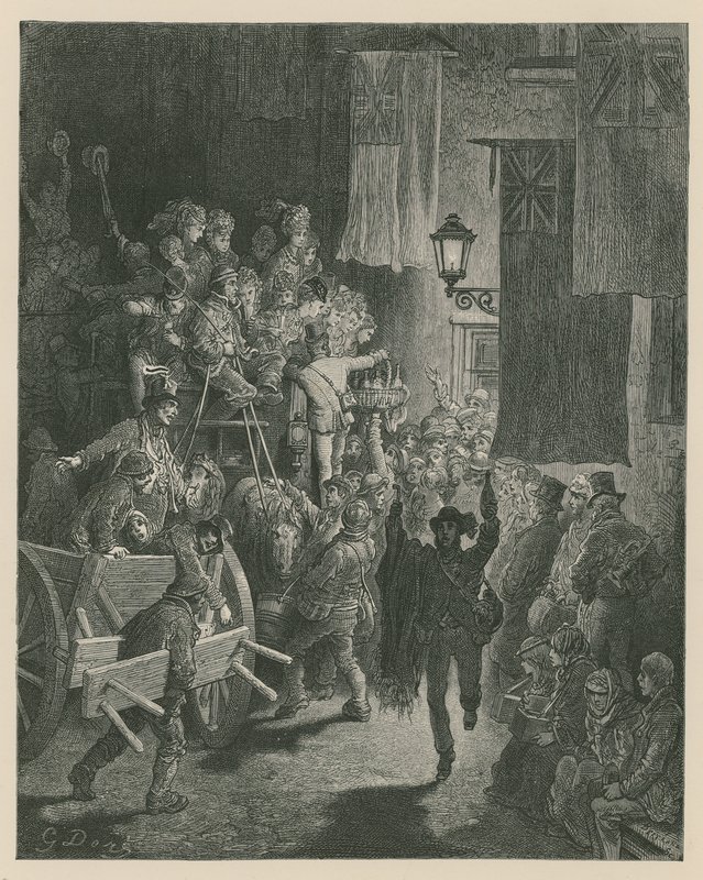 Derby Day – hazatérés alkotó: Gustave Dore