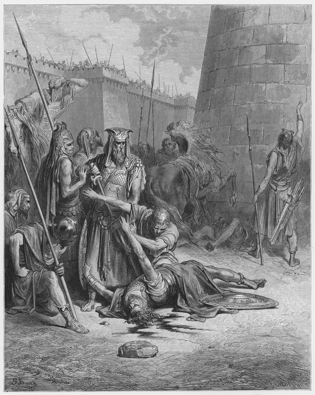 Gustave Dore Biblia: Abimelek halála alkotó: Gustave Dore