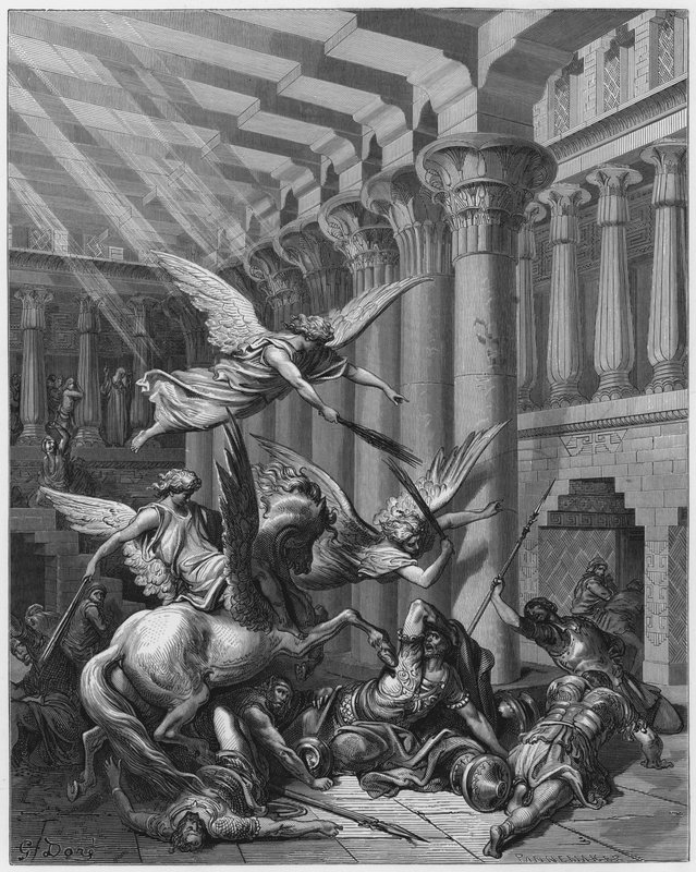 Gustave Dore Biblia: Heliodorus levert alkotó: Gustave Dore