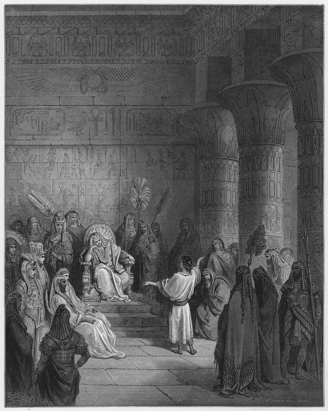 Gustave Dore Biblia: Joseph megmagyarázza a fáraó álmát alkotó: Gustave Dore