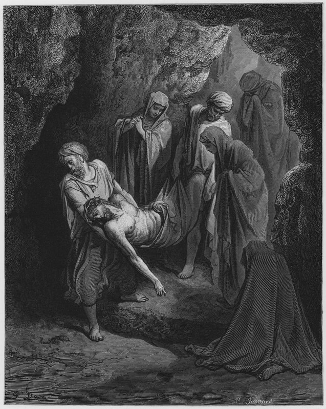 Gustave Dore Biblia: Krisztus temetése alkotó: Gustave Dore