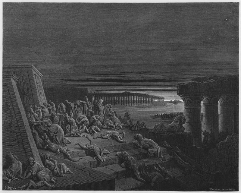 Gustave Dore Biblia: A sötétség csapása alkotó: Gustave Dore